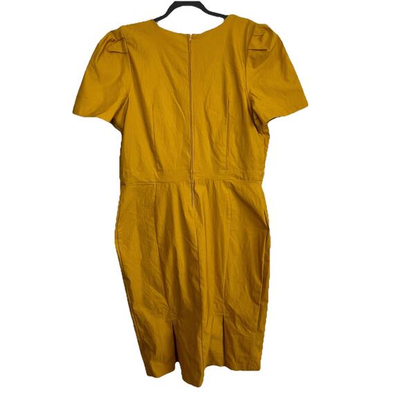 Deadly Dames Size 4X Yellow Wiggle Dress Pin Up Retro Rockabilly VLV Mad Men Ad2 - Picture 3 of 5